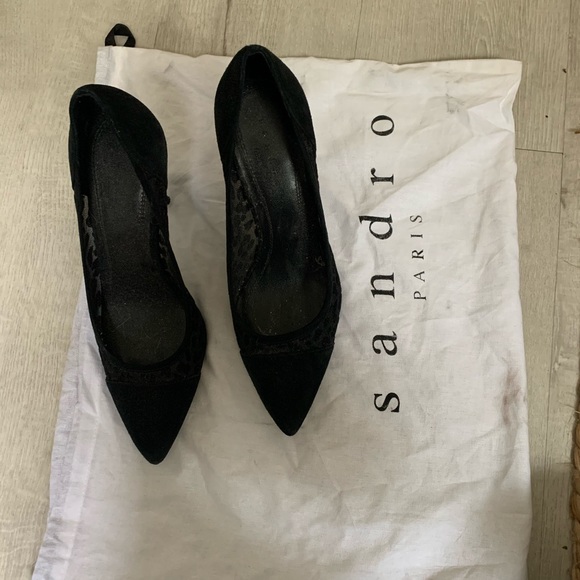 Sandro Pumps with sheer leopard detailing - Picture 3 of 6